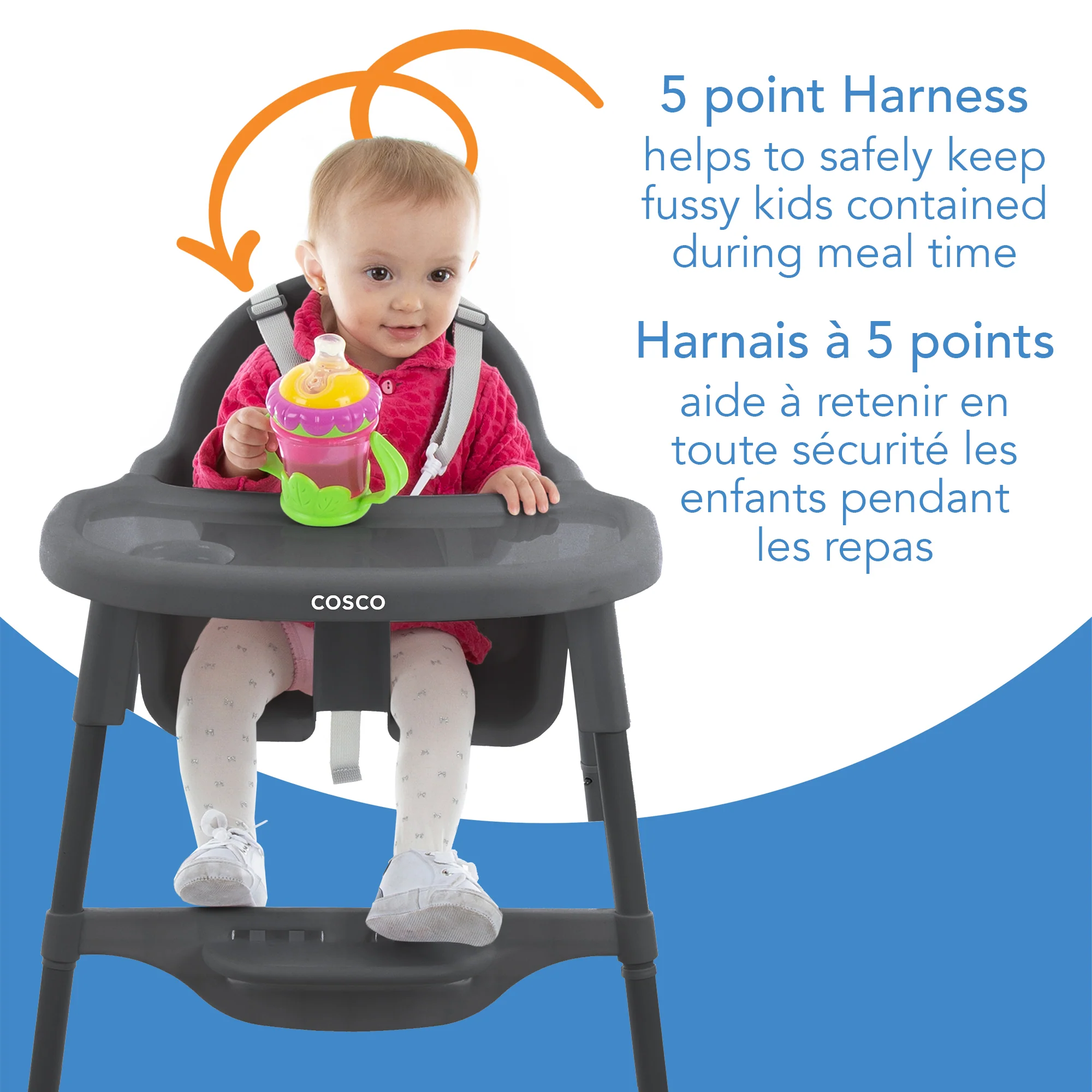 Chaise Haute Cantine - Gris – Image 5