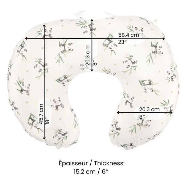 Coussin d'allaitement en bambou - Pandas – Image 4