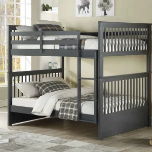 Lits superposés 54"/54" - Gris