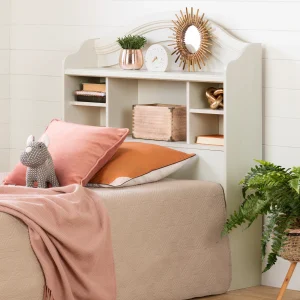 Tête de lit bibliothèque simple 39" Summer Breeze -Blanc antique