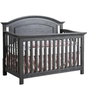 Ensemble bassinette et bureau double Como Tête Courbée Distressed Granite