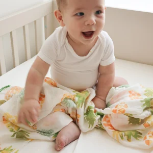 Pineapple Large Muslin Blanket