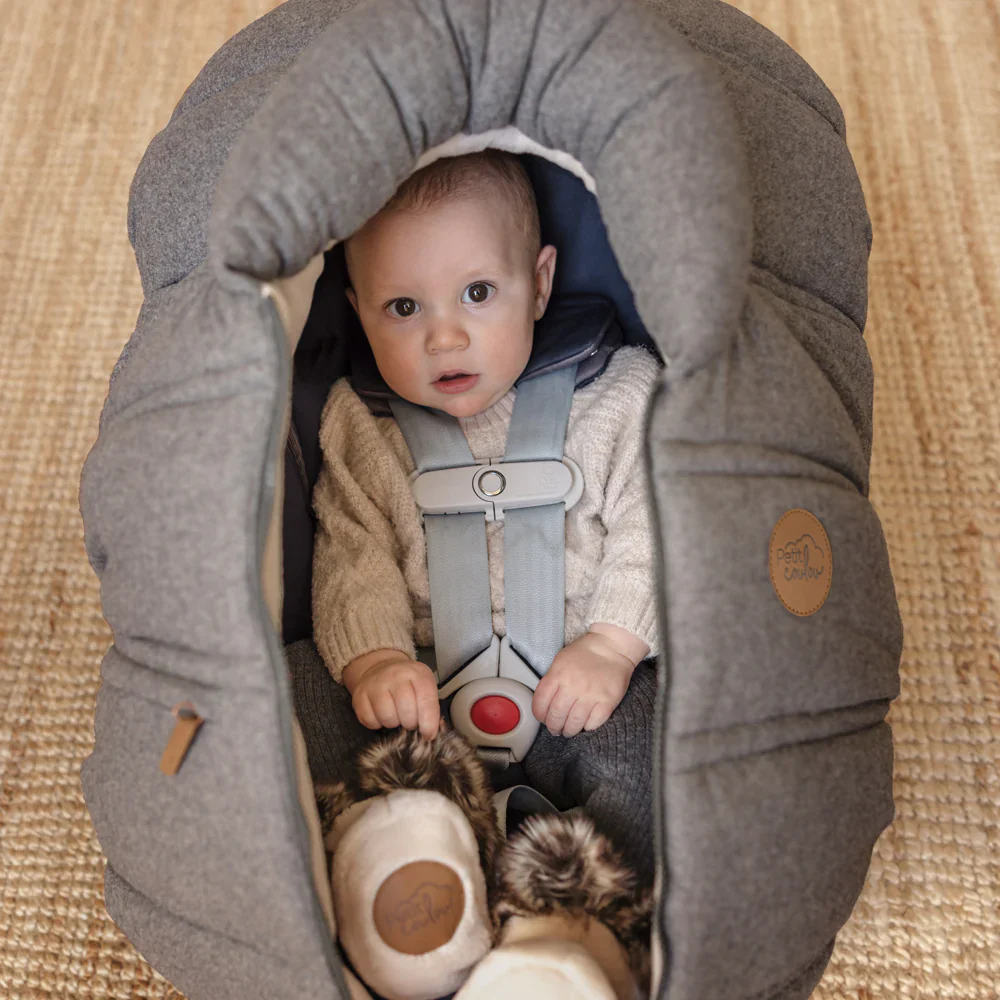 Housse siège d'auto Hiver - Ardoise - Collection Laine – Image 5