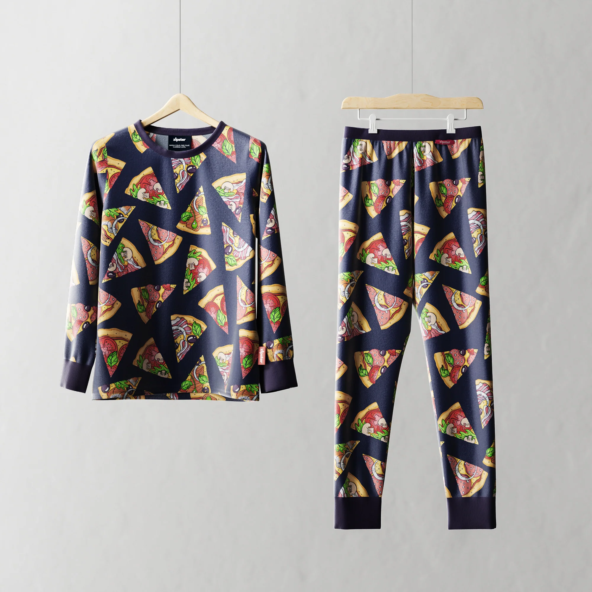 Children's PJ Set Pizza – Image 2