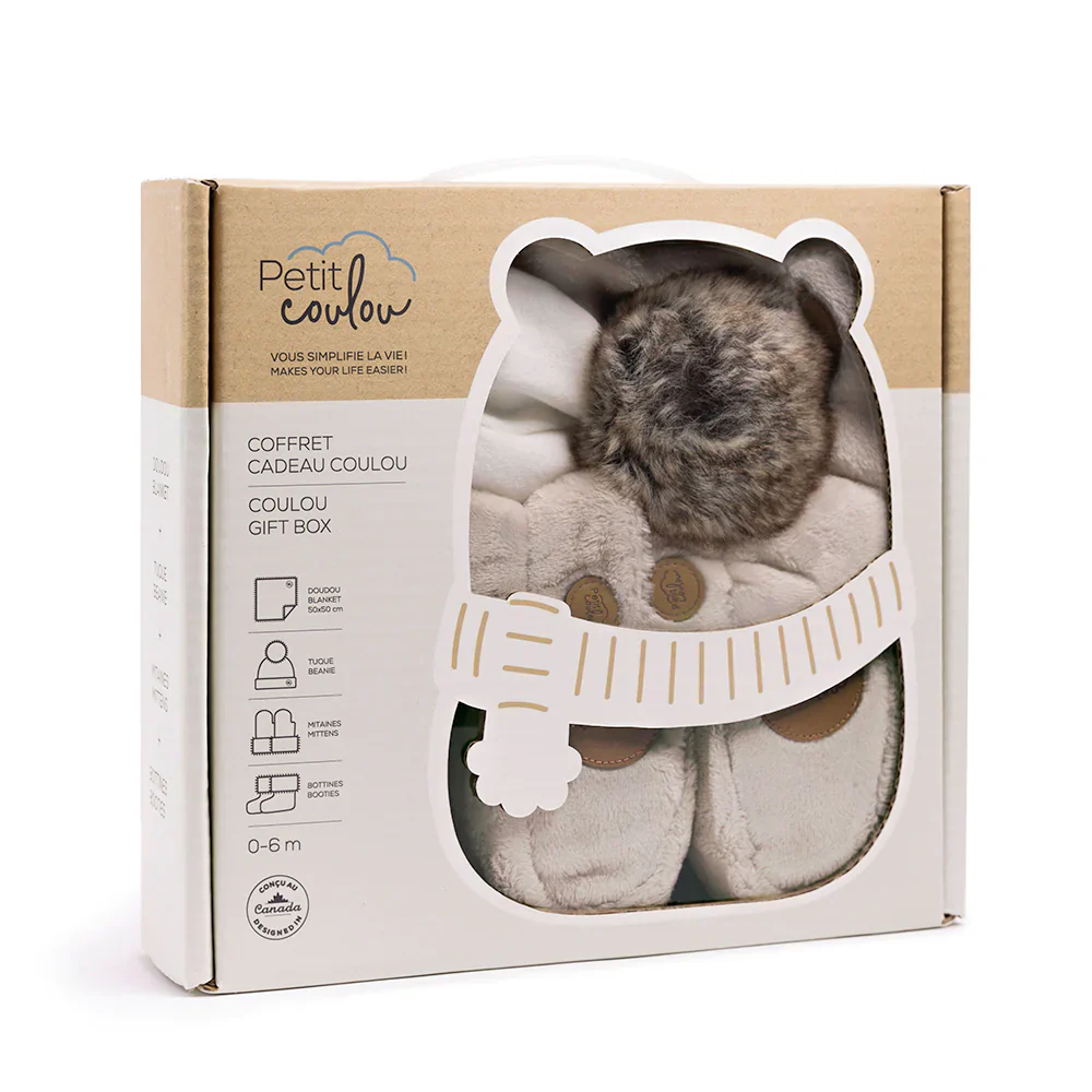 Coffret cadeau Coulou 4 accessoires 0-6 mois- Crème – Image 2