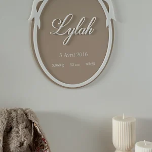 Cadre personnalisé souvenir de naissance