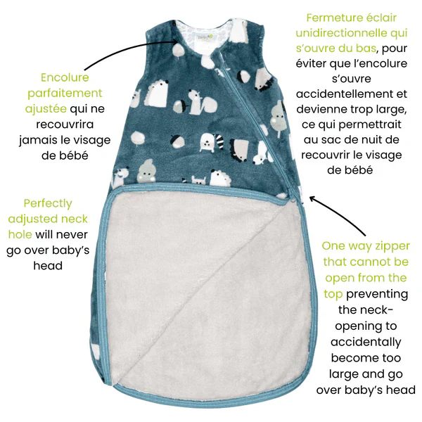 Sac de nuit en peluche - Animaux (1.5 togs) – Image 5