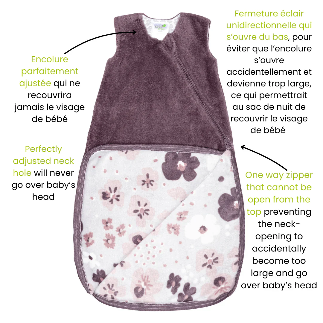 Sac de nuit en peluche - Raisin (1.5 togs) – Image 5