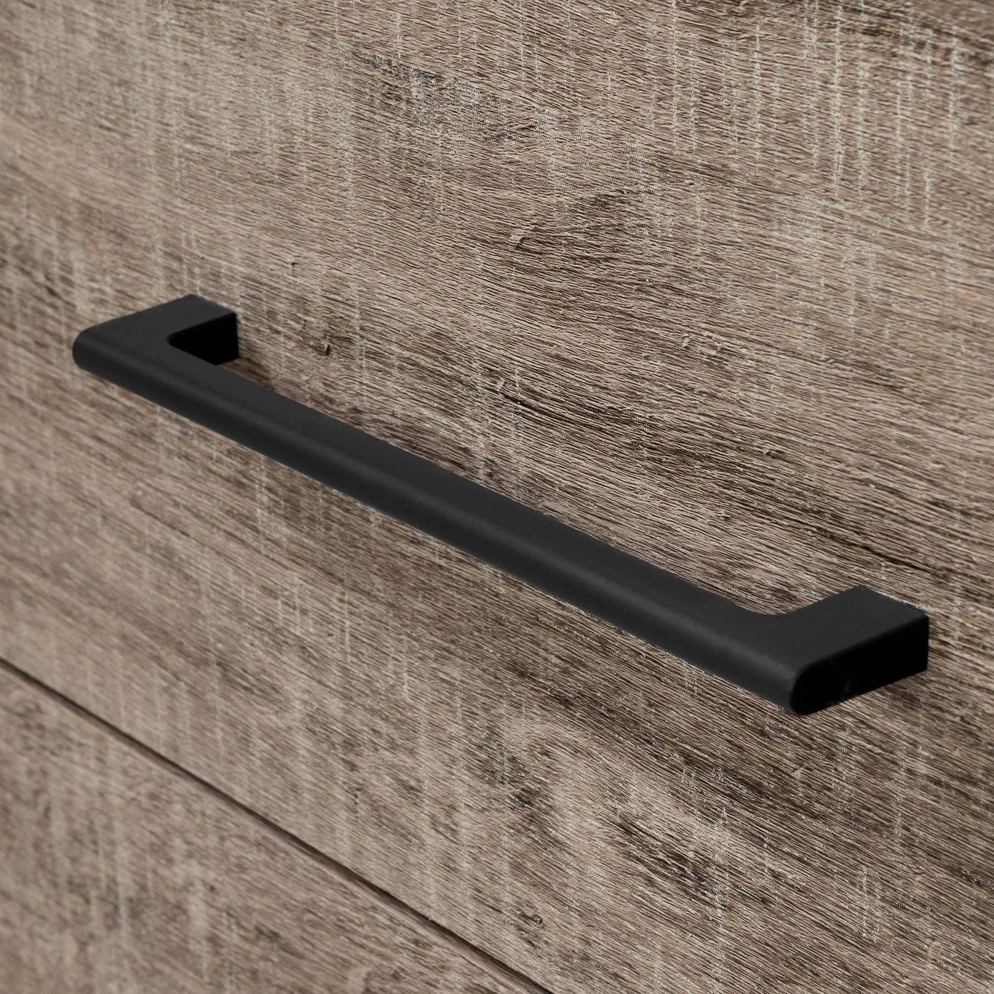 Commode 5 tiroirs Londen - Noir antiqué et Chêne vieilli – Image 5