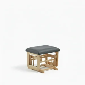Tabouret Adams - Naturel et Gris foncé