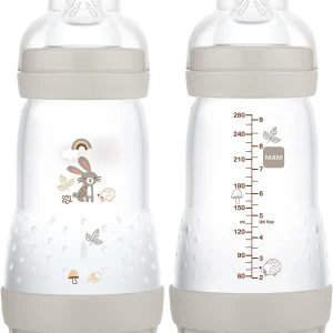 Ensemble de 2 Biberons Anti-Colique 9oz - Gris