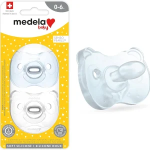 Paquet de 2 suces 0-6 mois - Bleu et transparent