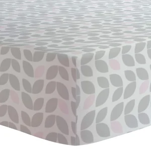 Drap contour pour lit de bébé - Pétale Rose