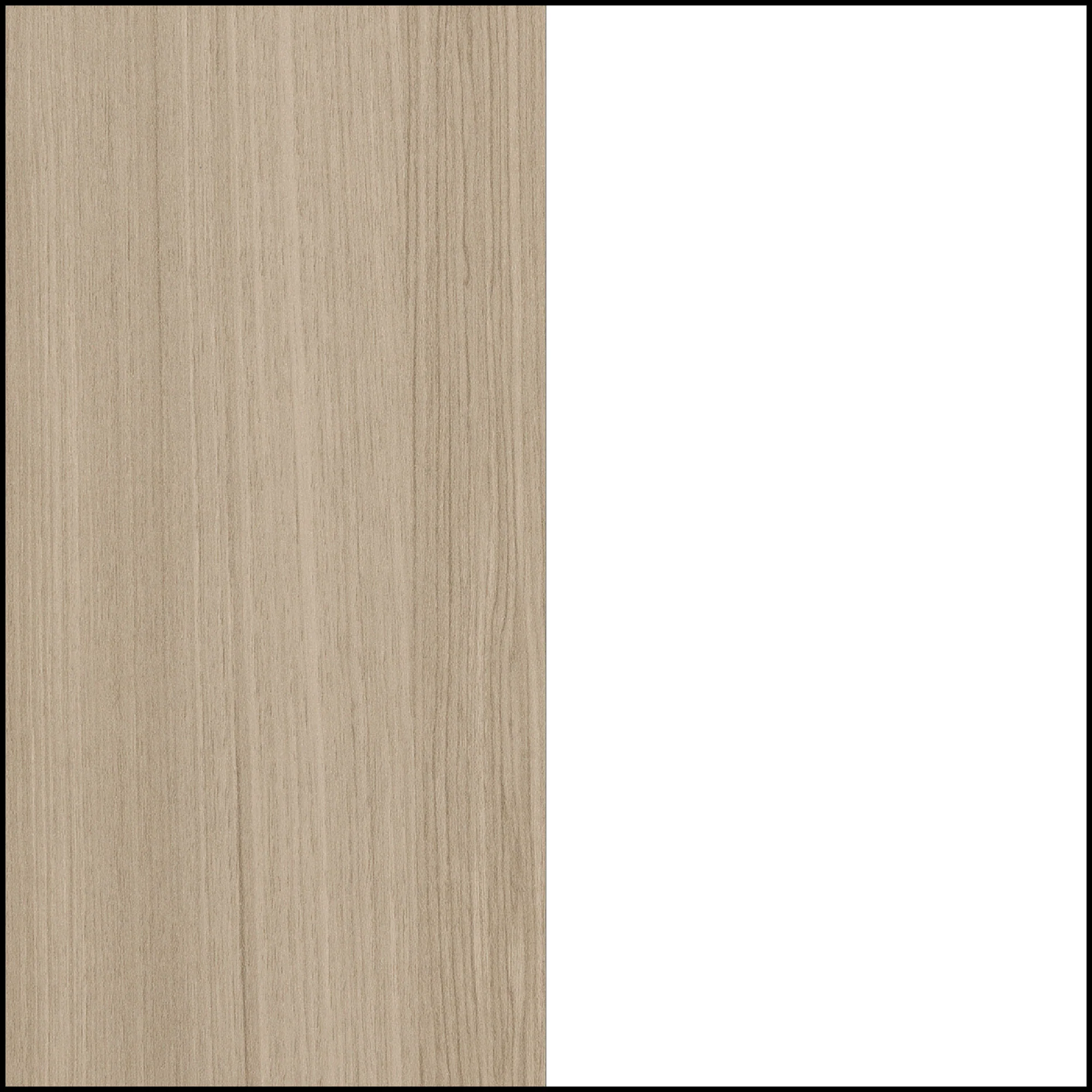 Bureau double 6 tiroirs Munich - Blanc et Orme naturel – Image 6