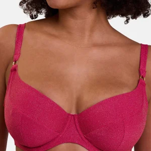 Haut de maillot de bain avec armatures Reflet Cerise