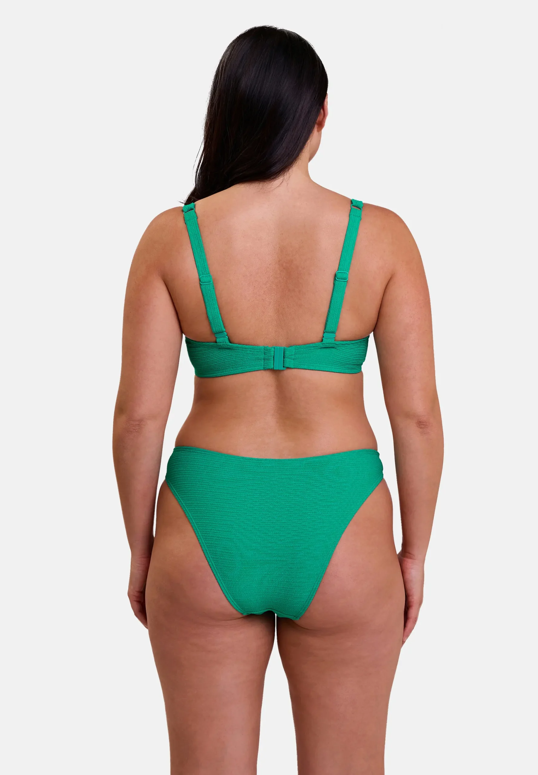 Haut de maillot de bain avec armatures Glamourous Textured Vert Tropical – Image 4