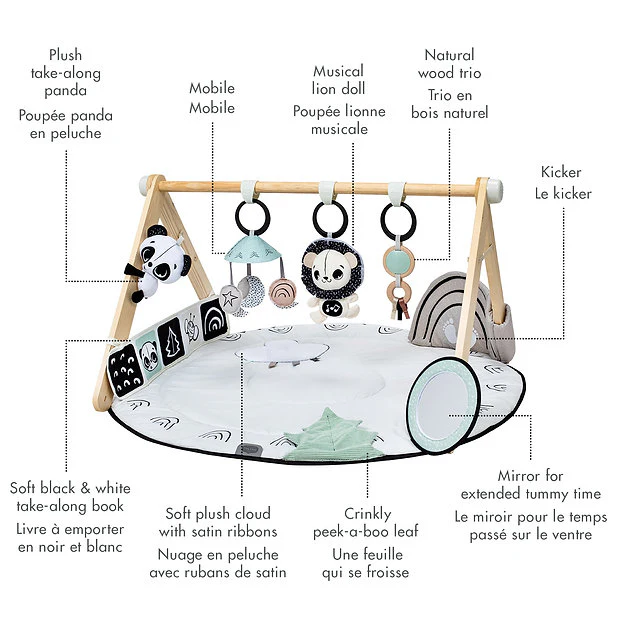 Tapis d'éveil - Noir et blanc – Image 2