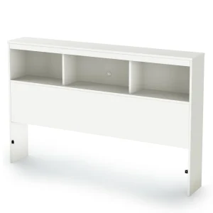 Tête de lit bibliothèque double 54" Spark - Blanc