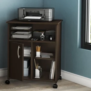 Rangement à imprimante Axess - Chocolat