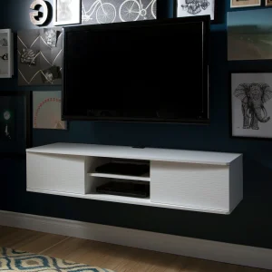 Console média murale 65" Agora -  Blanc solide