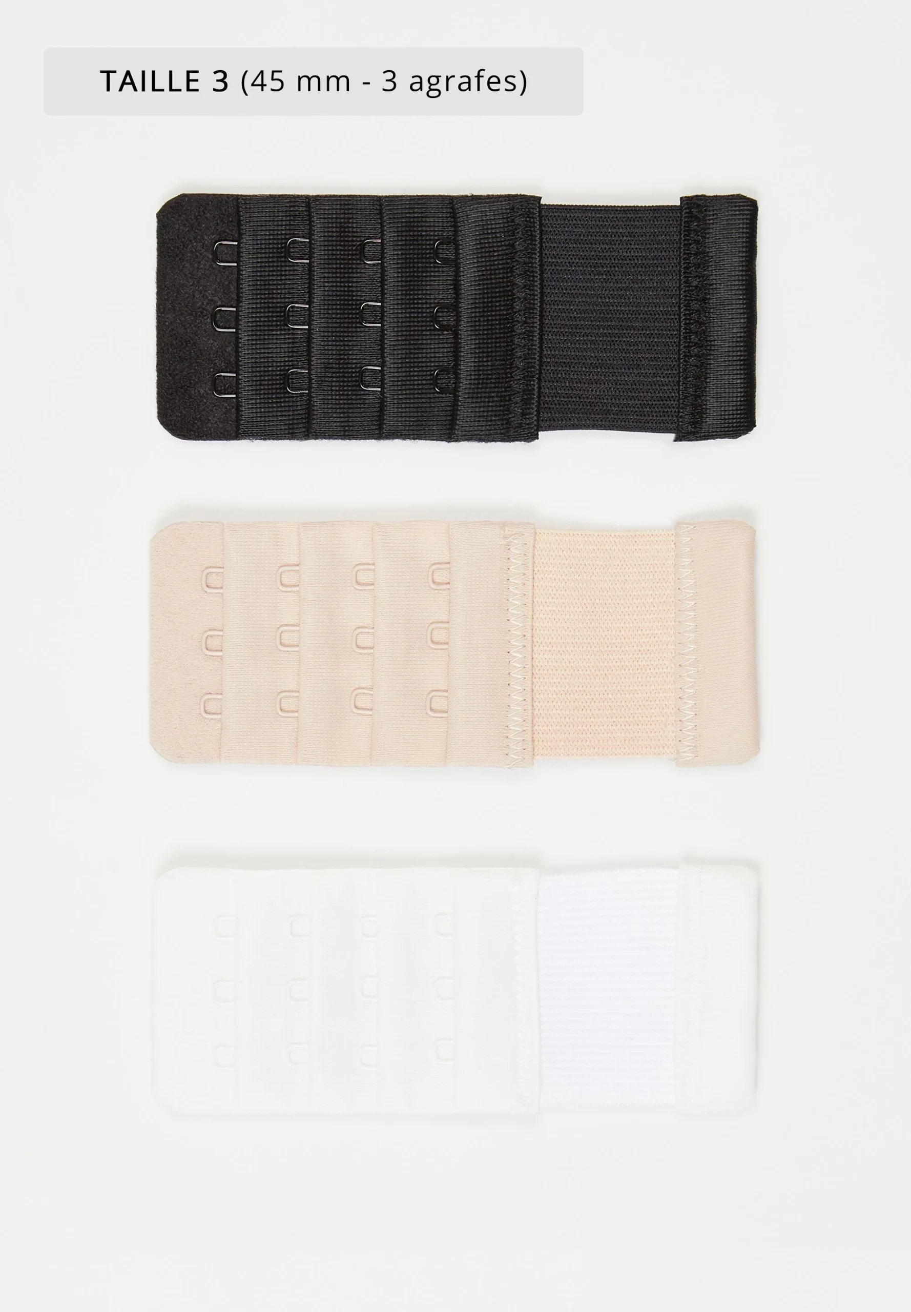 Accessoires Extension de dos - Lot de 3 Noir & Nude & Blanc – Image 6