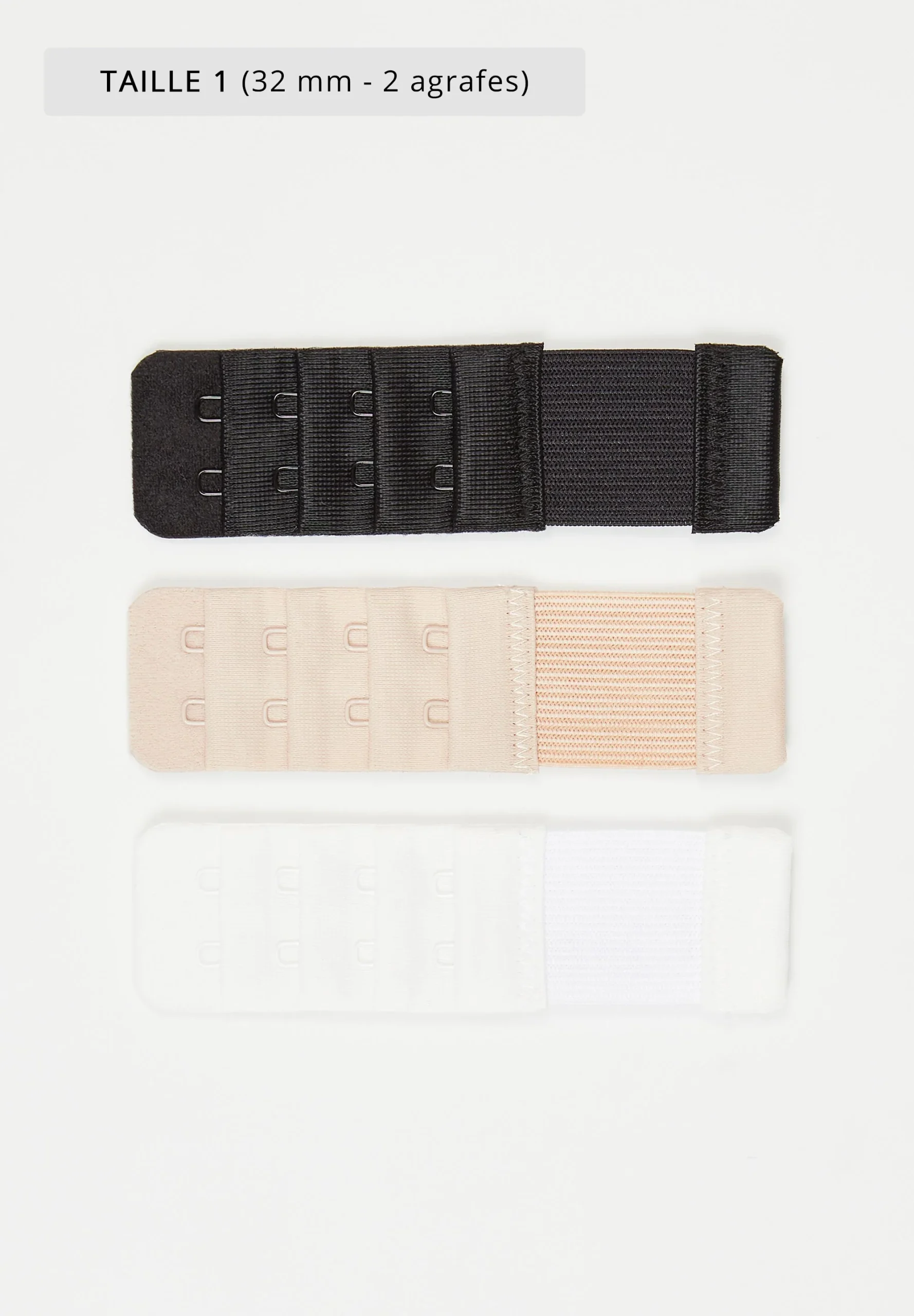 Accessoires Extension de dos - Lot de 3 Noir & Nude & Blanc – Image 4