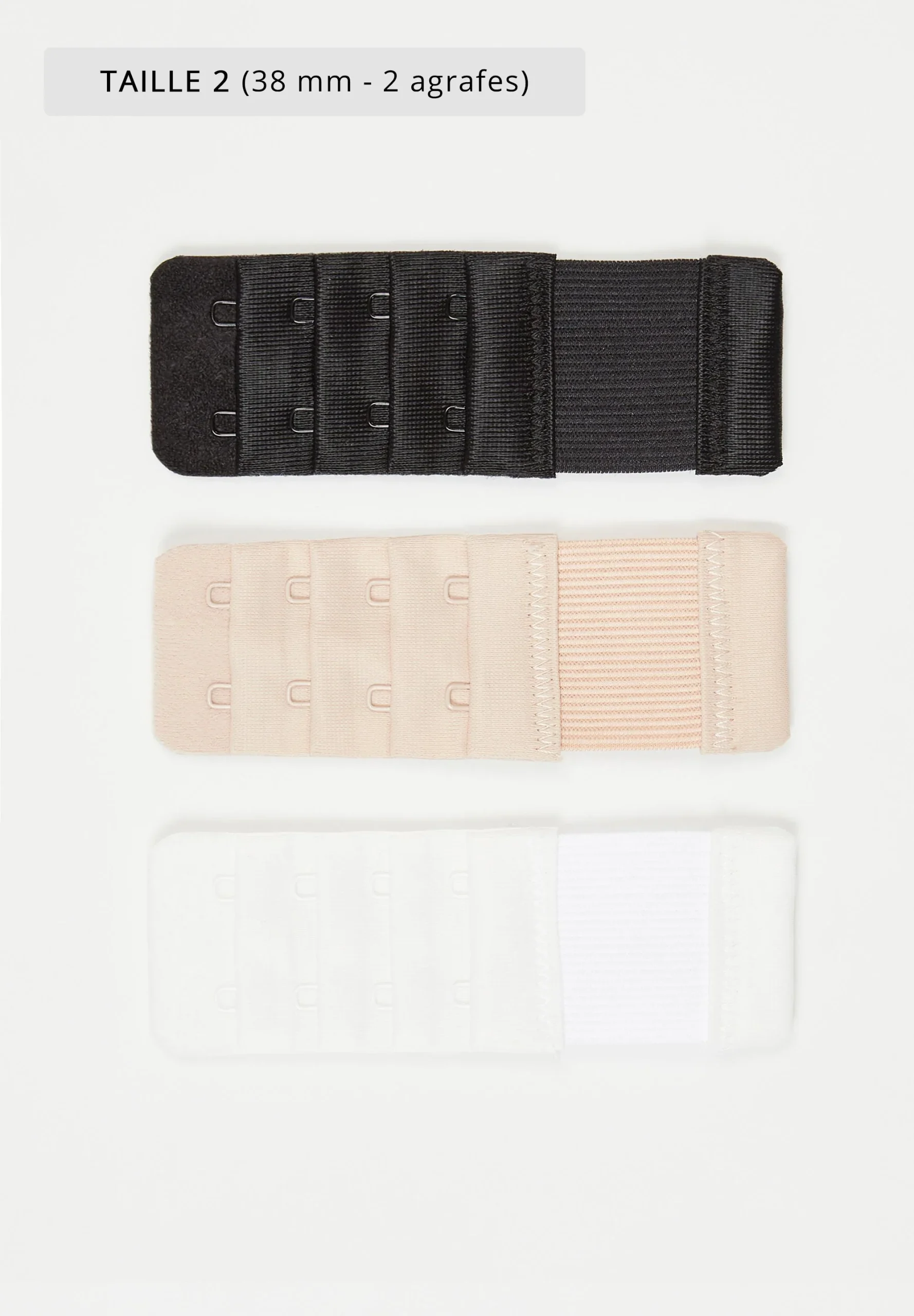 Accessoires Extension de dos - Lot de 3 Noir & Nude & Blanc – Image 5