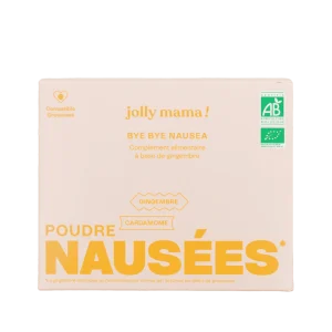 Bye Bye Nausea - Poudre gingembre et cardamome - Jolly Mama