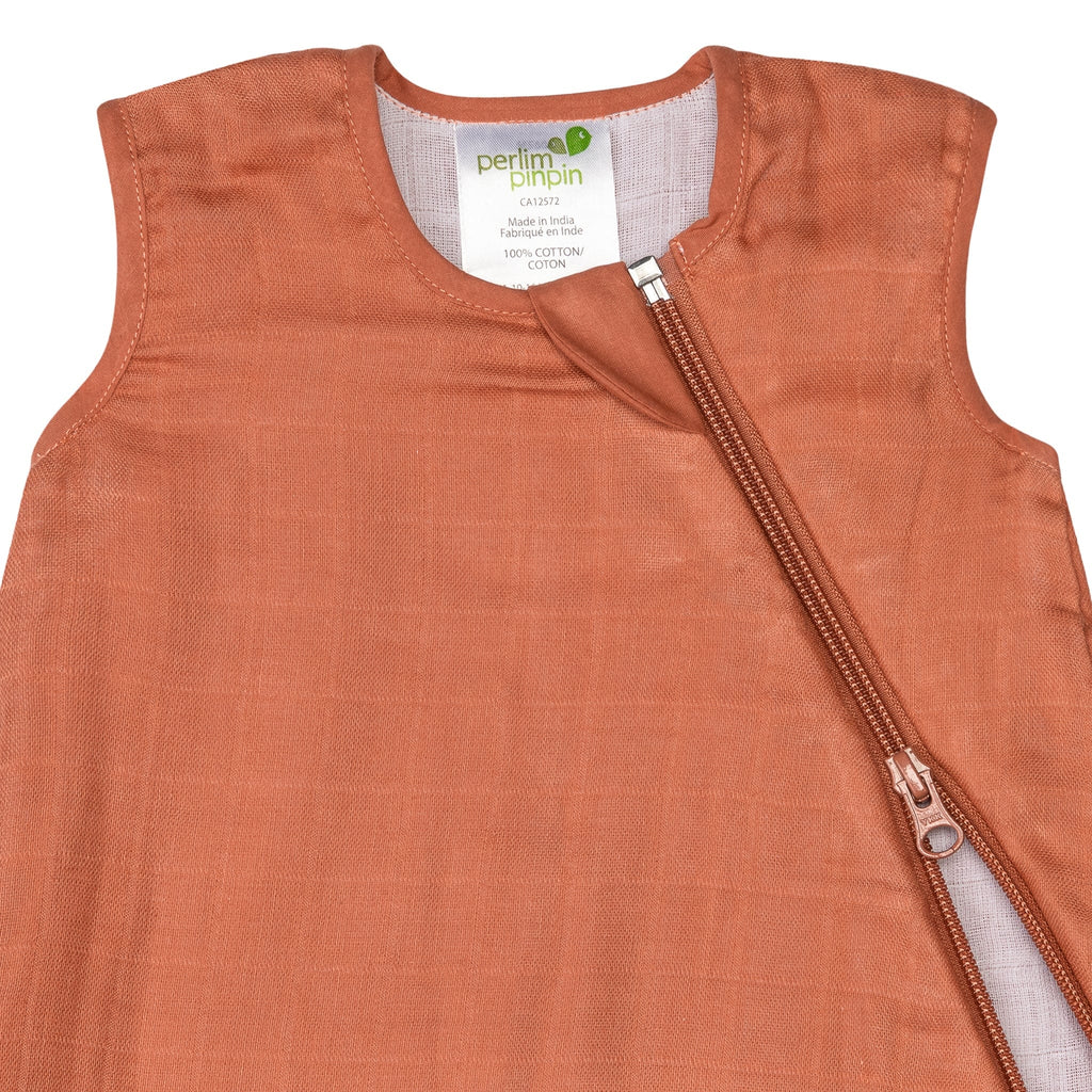 Sac de nuit en mousseline de coton - Cannelle (0.7 tog) – Image 3