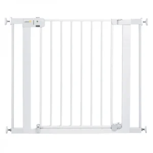 Barrière avec porte a fermeture automatique mains libres - Blanc