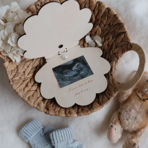 Carte annonce de grossesse Coquillage