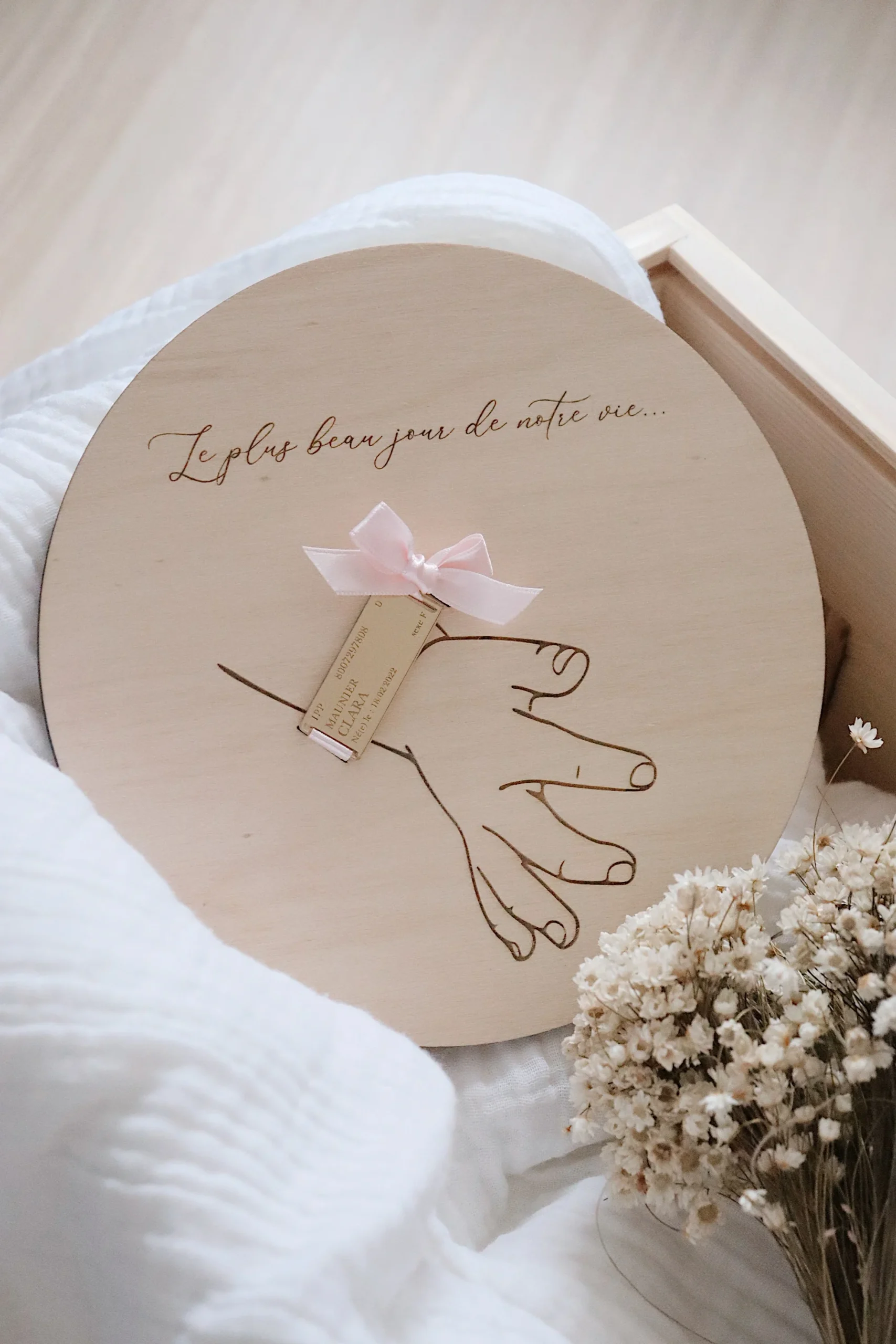 Carte bracelet de naissance