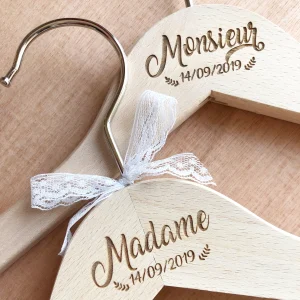 Cintres mariés personnalisés