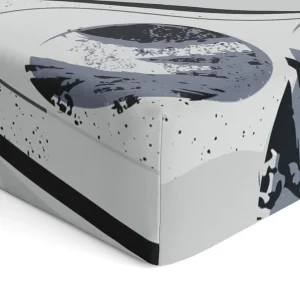 Drap contour pour lit de bébé percale - Space Blues