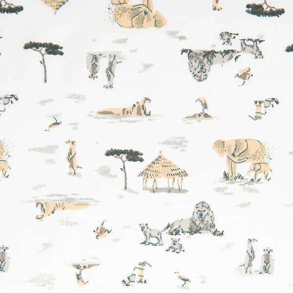 Sac de nuit en coton tissé - Safari (2 togs) – Image 2