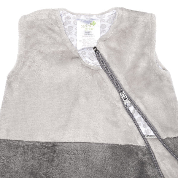 Sac de nuit en peluche - Gris uni (1.5 togs) – Image 3