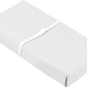 Housse pour matelas à langer avec ouverture pour sangles - Ornement Gris