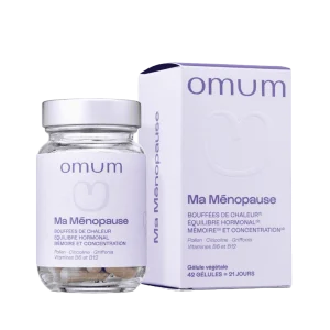 Compléments alimentaires ménopause et bouffées de chaleur - Omum