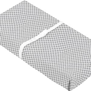 Housse pour matelas à langer avec ouverture pour sangles - Treillis Gris