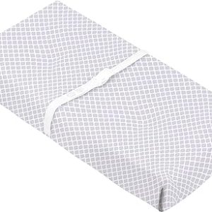 Housse pour matelas à langer avec ouverture pour sangles - Treillis Lilas