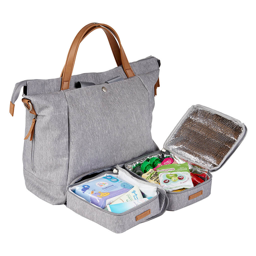 Sac à couches Erin -Gris chiné – Image 5