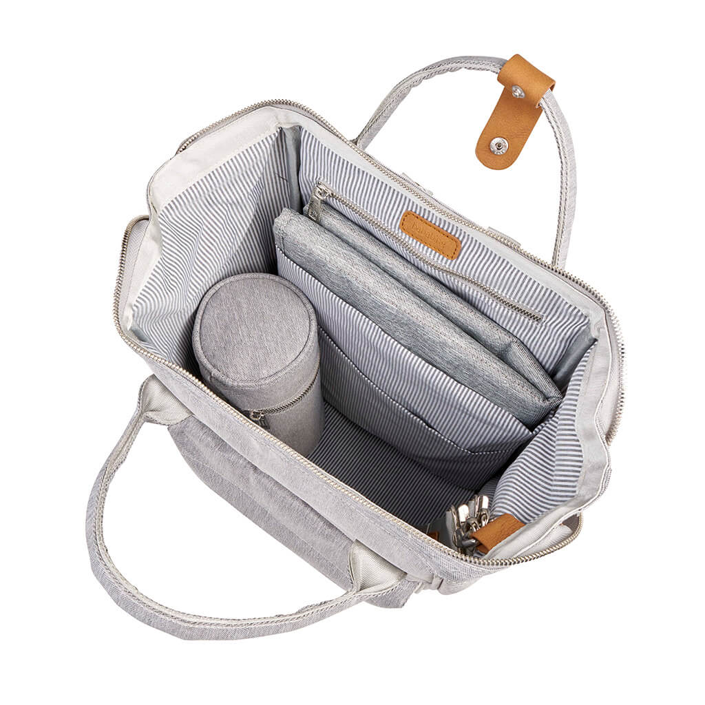 Sac à couches - Gris chiné – Image 3