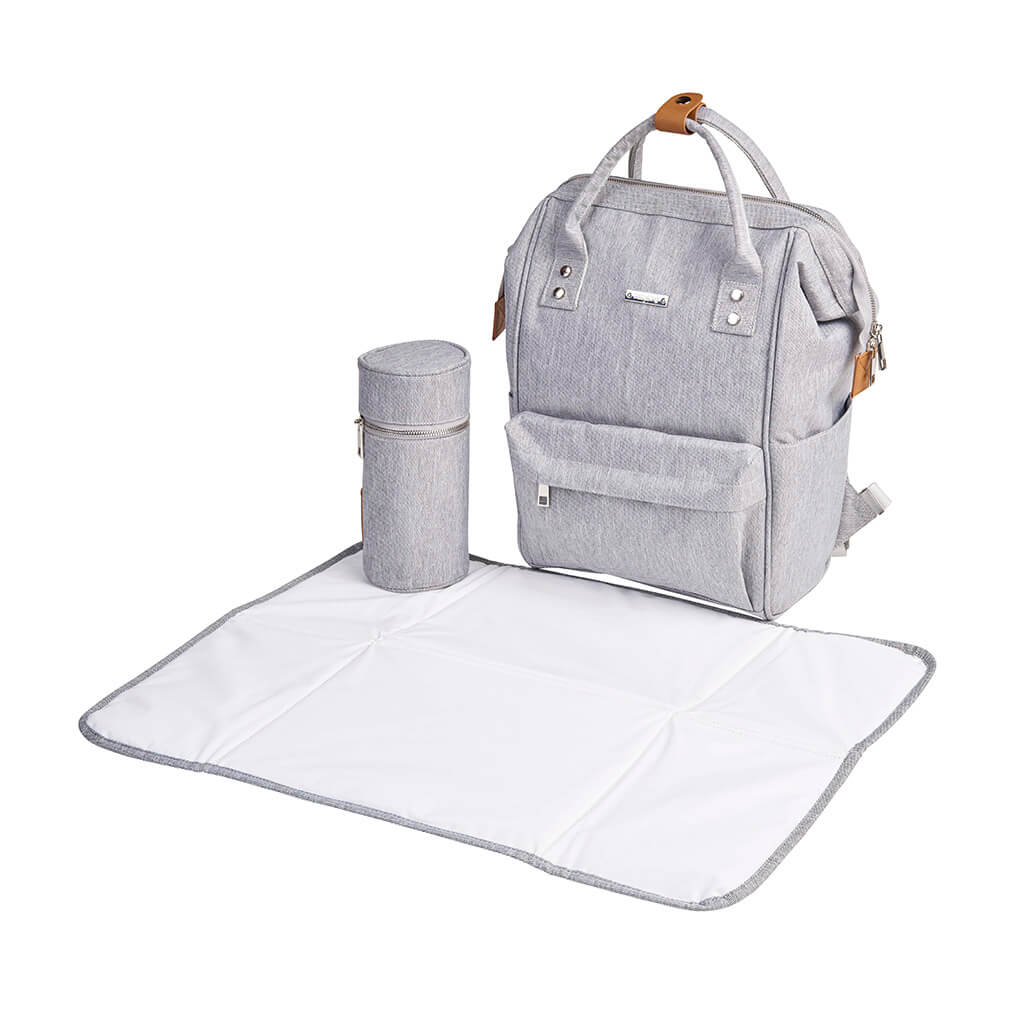 Sac à couches - Gris chiné