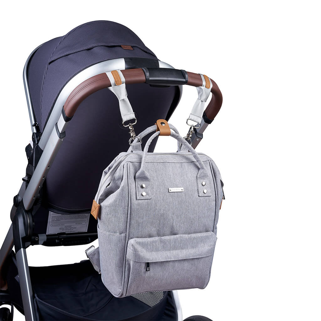 Sac à couches - Gris chiné – Image 2