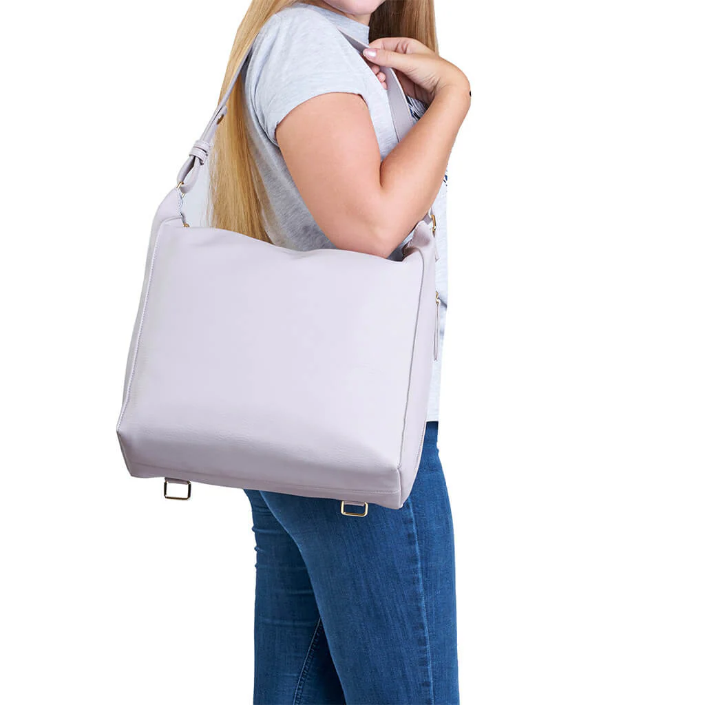 Sac à couches Lucia - Gris blush – Image 3