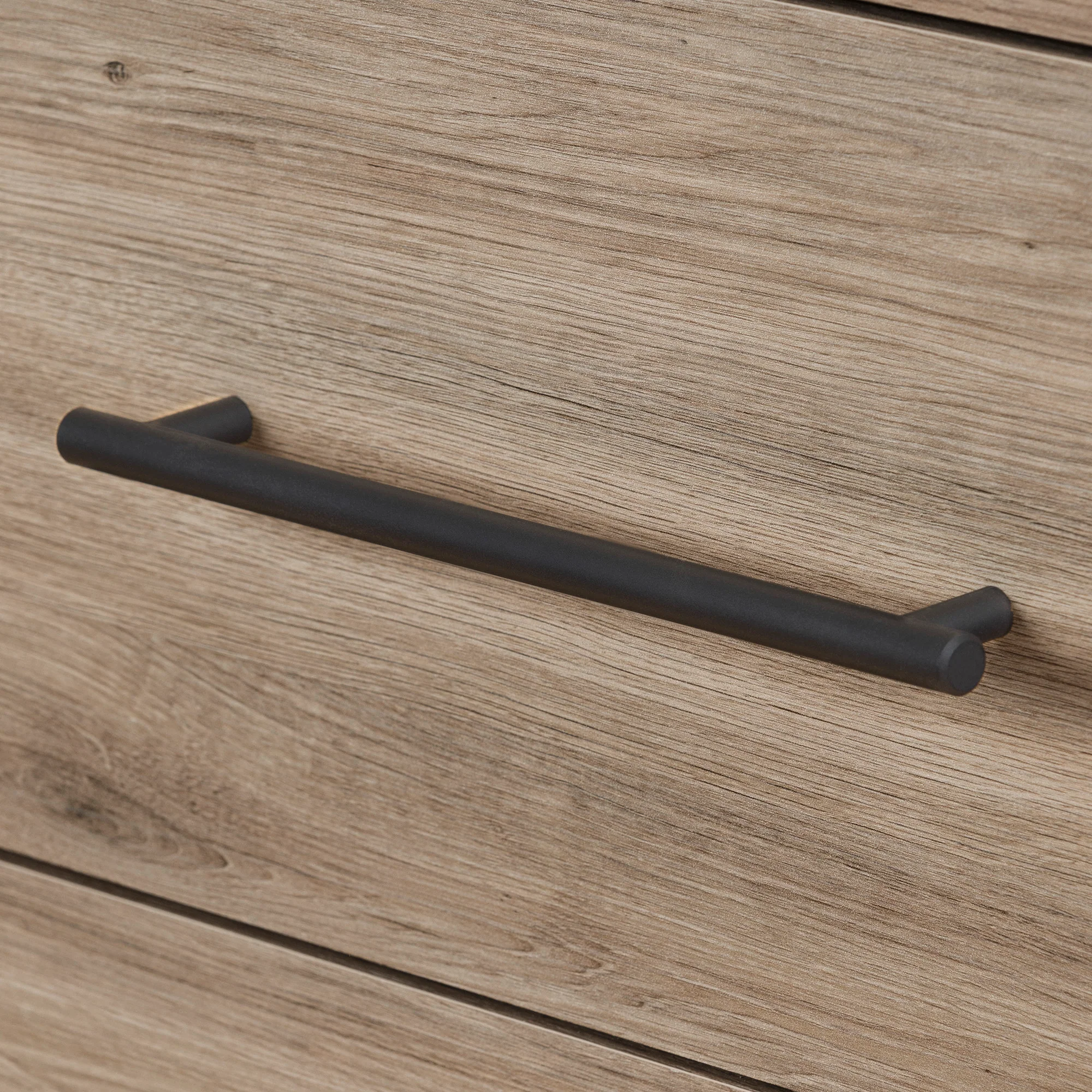 Bureau double 6 tiroirs Primo - Chêne rustique – Image 5