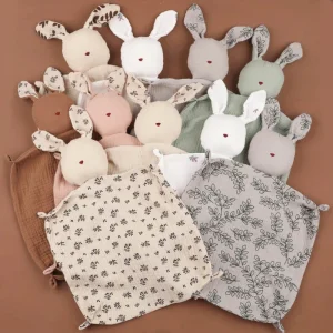 Doudou Lapin Fleur