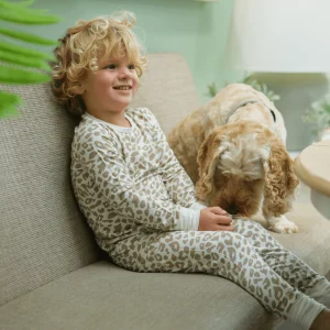 Children's PJ Set Leopard Print