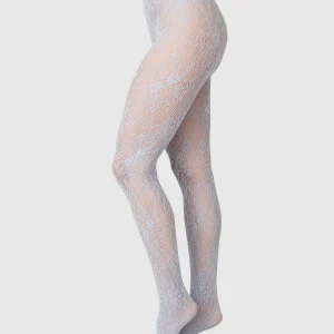 collants résille bleu moon