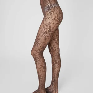 collants résille mocca